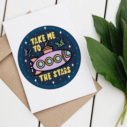 Card - Take me to the stars - Shop